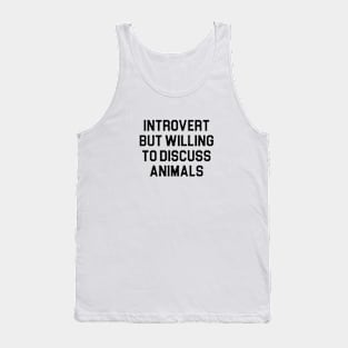 Introvert & Animals Tank Top